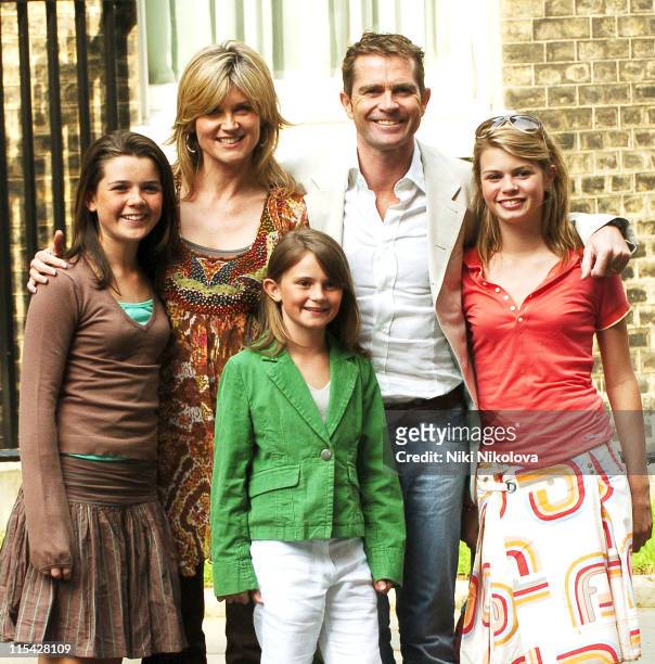 Anthea Turner with her husband Grant Bovey and family