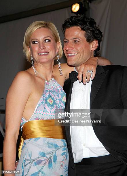 Alice Evans and Ioan Gruffudd during "AngloMania" Costume Institute Gala at The Metropolitan Museum of Art - Departures. Celebrating "AngloMania:...