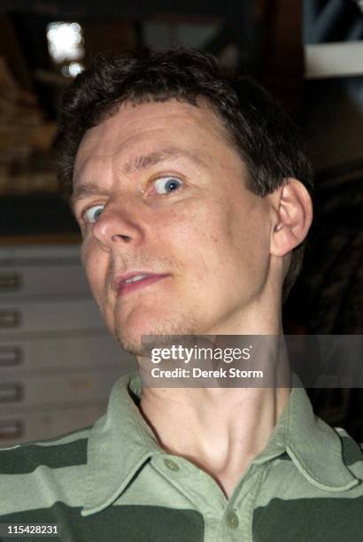 Michel Gondry during Mark Kostabi on Location for "Name That Painting" at Kostabi World in Soho - May 5, 2006 at Kostabi World in New York City, New...