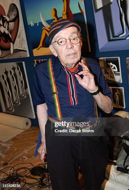 Taylor Mead during Mark Kostabi on Location for "Name That Painting" at Kostabi World in Soho - May 5, 2006 at Kostabi World in New York City, New...