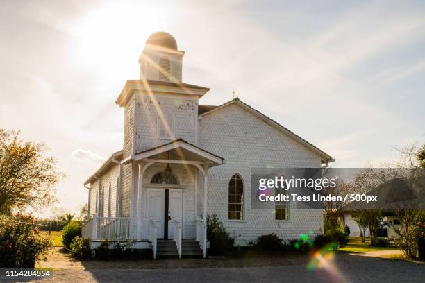 church at the whitney plantation - new orleans houses stock pictures, royalty-free photos & images