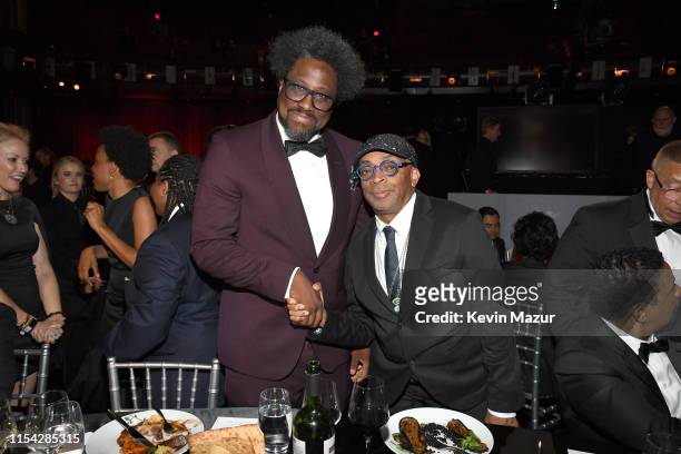 Kamau Bell and Spike Lee attend the 47th AFI Life Achievement Award honoring Denzel Washington at Dolby Theatre on June 06, 2019 in Hollywood,...