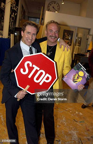 Mark Kostabi and Mark Bego during Mark Kostabi on Location for "Name That Painting" at Kostabi World in Soho - May 12, 2006 at Kostabi World in New...