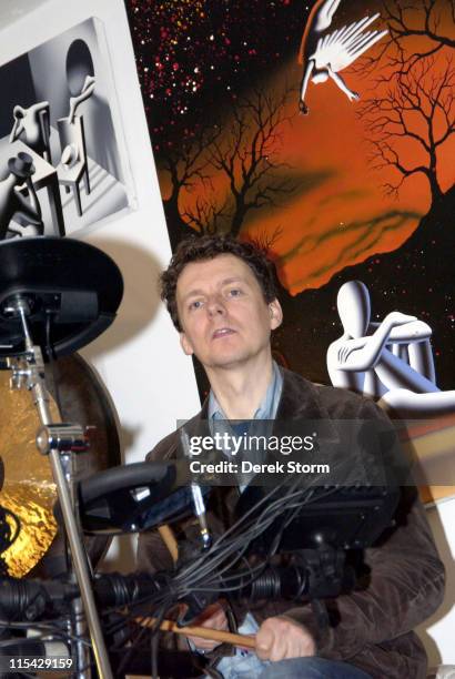 Michel Gondry during Mark Kostabi on Location for "Name That Painting" at Kostabi World in SOHO - May 19, 2006 at Kostabi World in New York City, New...