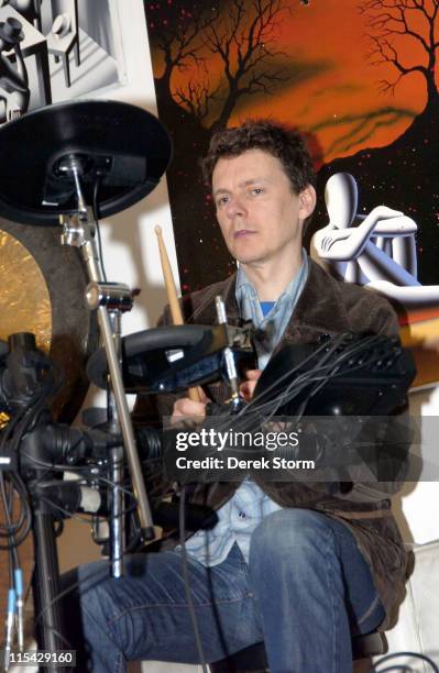Michel Gondry during Mark Kostabi on Location for "Name That Painting" at Kostabi World in SOHO - May 19, 2006 at Kostabi World in New York City, New...