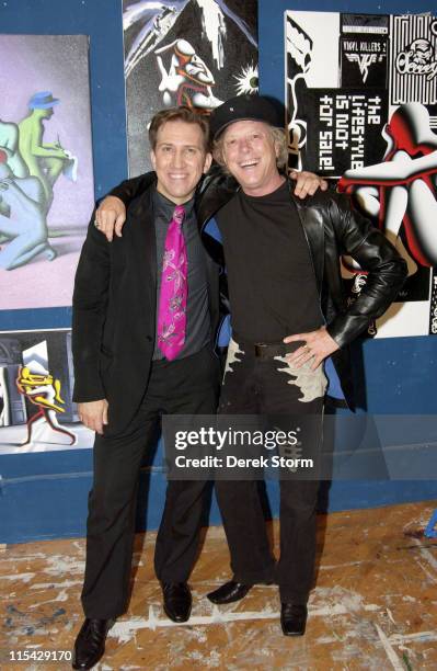 Mark Kostabi & Ron St. Germain during Mark Kostabi on Location for "Name That Painting" at Kostabi World in SOHO - May 19, 2006 at Kostabi World in...