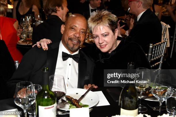 Carl Franklin and Jesse Beaton attend the 47th AFI Life Achievement Award honoring Denzel Washington at Dolby Theatre on June 06, 2019 in Hollywood,...