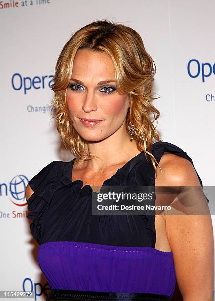 Molly Sims during "The Smile Collection" - Operation Smile's Annual Charity Dinner and Live Auction at Skylight Studios in New York, NY, United...