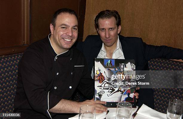 Chef Ian Russo of "Ian" and Mark Kostabi during Mark Kostabi Sighting at Ian Restaurant in New York - May 31, 2006 at Ian Restaurant in New York...