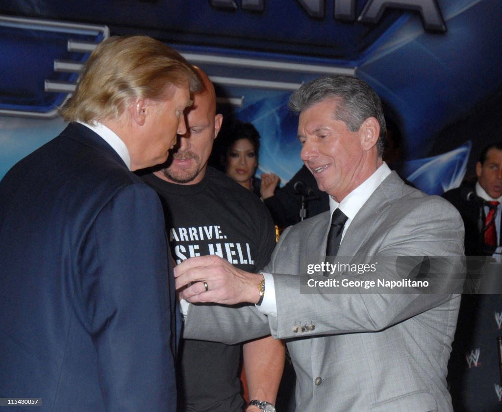 Donald Trump and WWE News Conference for WrestleMania 23