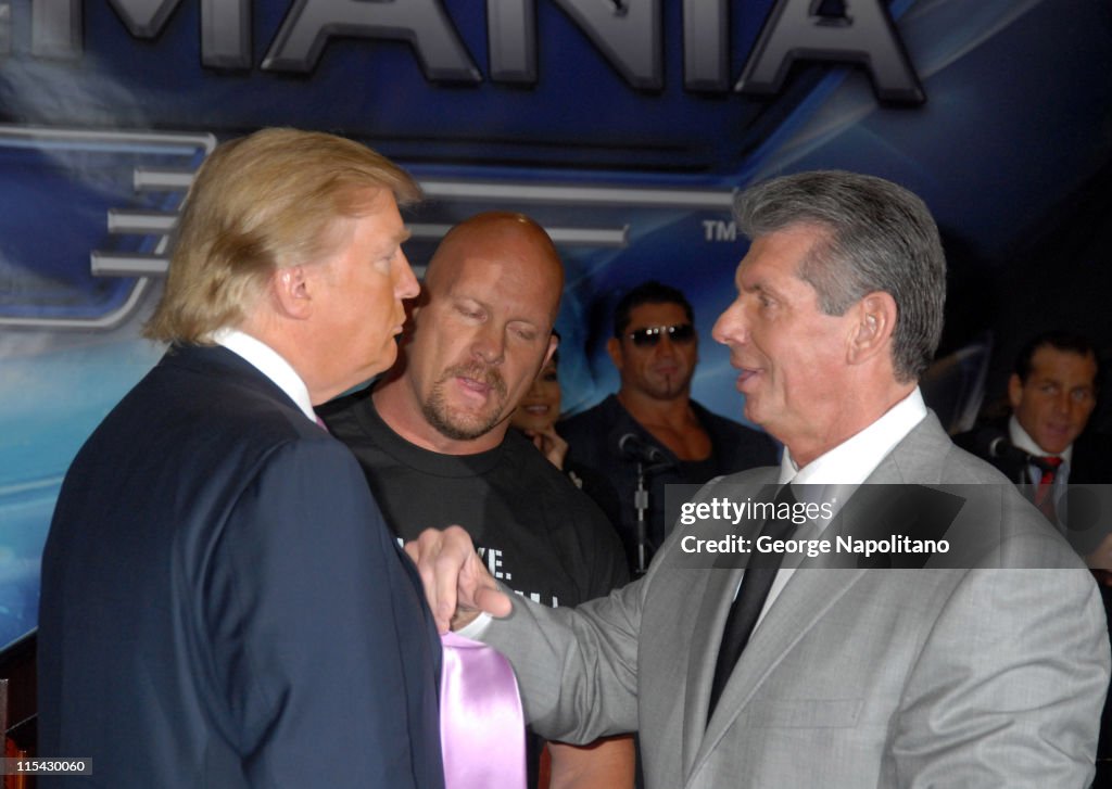 Donald Trump and WWE News Conference for WrestleMania 23
