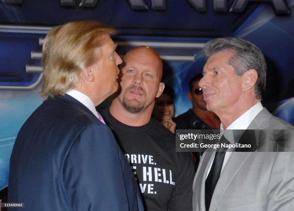 Donald Trump and WWE News Conference for WrestleMania 23