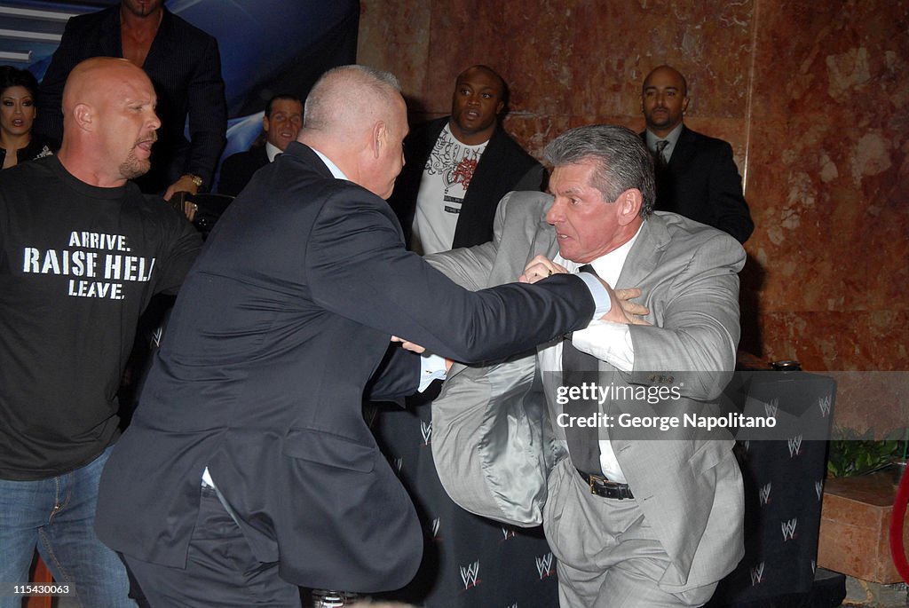 Donald Trump and WWE News Conference for WrestleMania 23