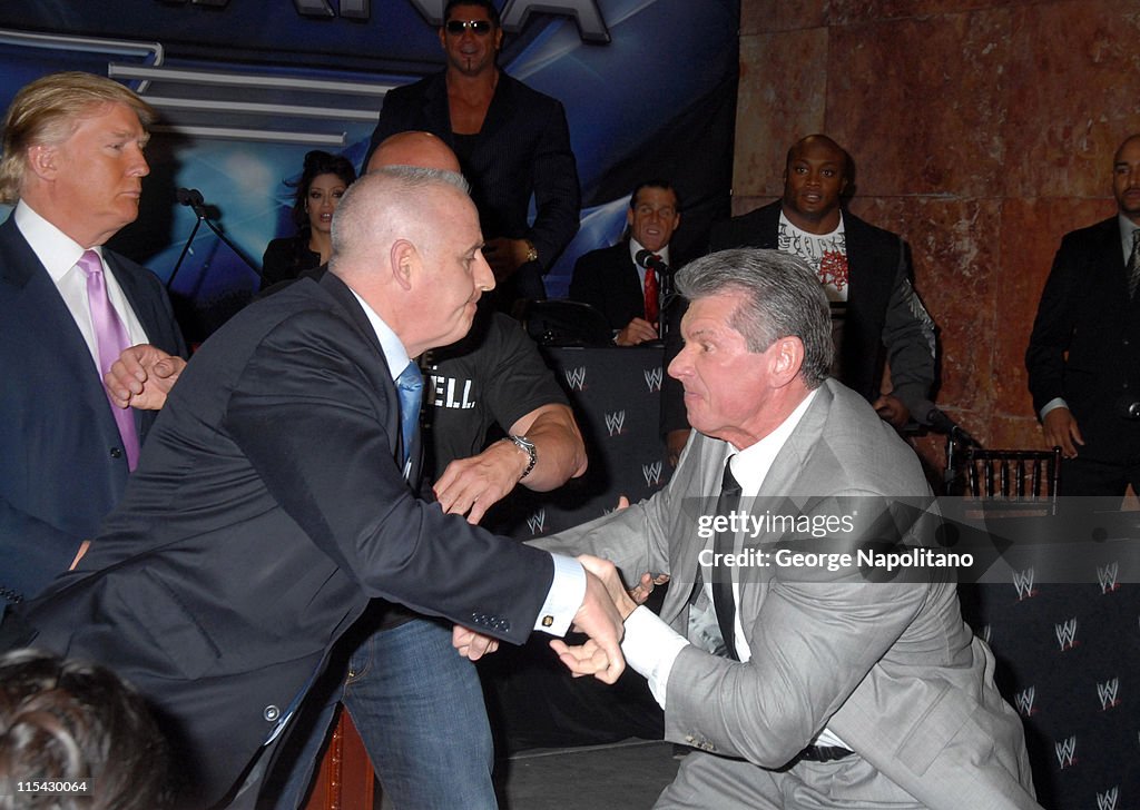Donald Trump and WWE News Conference for WrestleMania 23