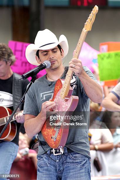 Brad Paisley during Brad Paisley Performs on NBC's "Today Show Summer Concert Series" - June 2, 2006 at Rockafeller Plaza in New York City, New York,...