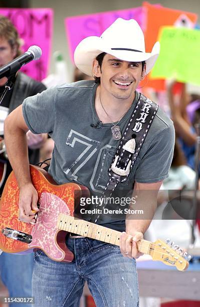 Brad Paisley during Brad Paisley Performs on NBC's "Today Show Summer Concert Series" - June 2, 2006 at Rockafeller Plaza in New York City, New York,...