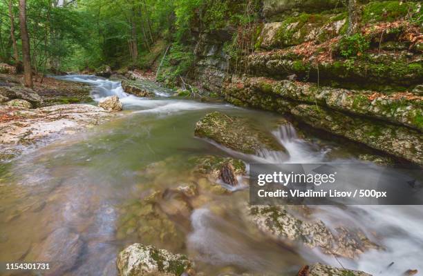 fast mountain river subothan - simferopol stock pictures, royalty-free photos & images