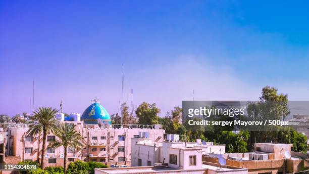 panorama view to baghdad, iraq - baghdad cityscape stock pictures, royalty-free photos & images