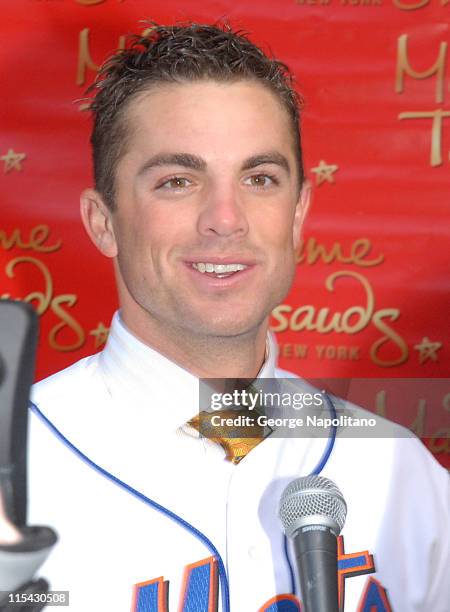 David Wright during David Wright Attends the Unveiling of his Wax Figure at Madame Tussauds New York at Madame Tussauds in New York City, New York,...