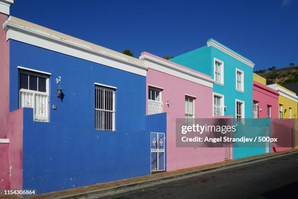 cape town south africa - bo kaap stock-fotos und bilder