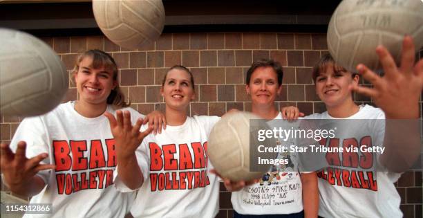 White Bear Lake - Friday, Sept. 17, 1999 - Rittenhouse family involved with volleyball -- Volley balls are just one of the elements juggled in the...