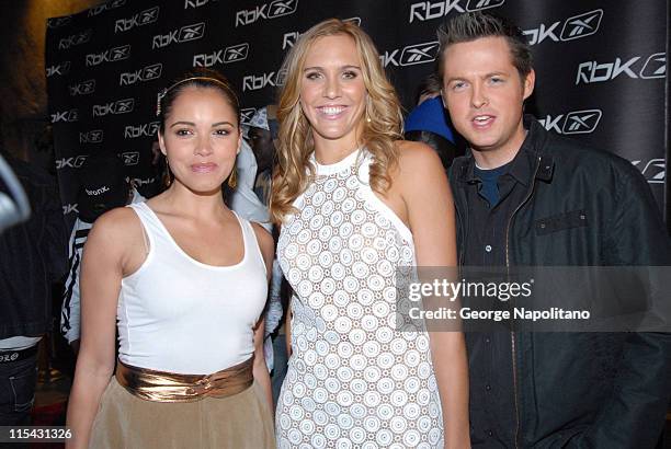 Susie Castillo, Nicole Vaidisova and Damien Fahey during Nicole Vaidisova's 18th Birthday at Stereo at Stereo in New York City, New York, United...