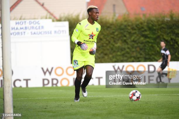 Loic Badiashile of Cercle Bruges during the pre-season friendly match between Cercle Bruges and Monaco on July 6, 2019 in Roulers, Belgium.