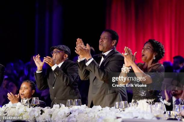 Katia Washington, Spike Lee, Denzel Washington, and Pauletta Washington during the 47th AFI Life Achievement Award honoring Denzel Washington at...