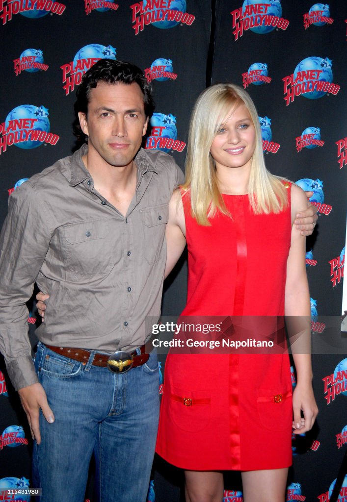 Andrew Shue and Carly Schroeder Donate Memorabila From Their Movie "Gracie" to Planet Hollywood