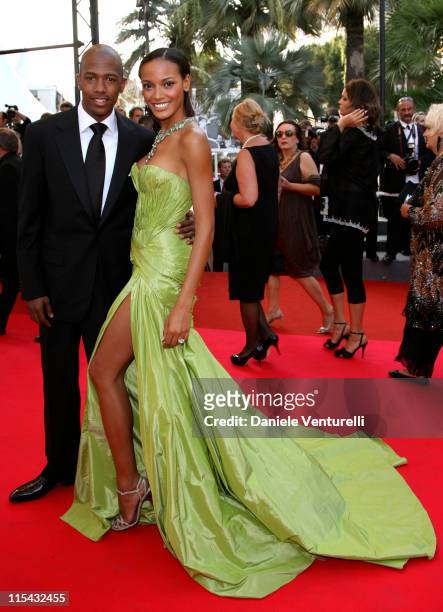 Nick Cannon and Selita Ebanks during 2007 Cannes Film Festival - "Promise Me This" Premiere at Palais des Festivals in Cannes, France.