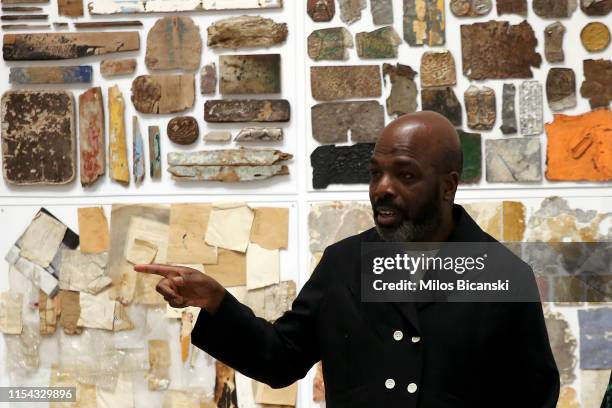 Duro Olowu, artist & fashion designer attends the opening of the Exhibition of contemporary art "The Palace at 4 a.m" Curated by Iwona Blazwick OBE,...