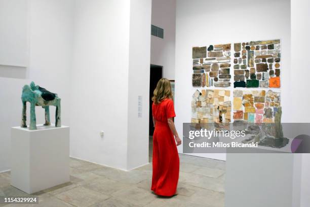 Aloma Varga Weisz, artist attends the opening of the Exhibition of contemporary art "The Palace at 4 a.m" Curated by Iwona Blazwick OBE, Director,...