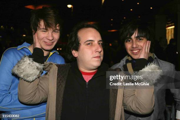 Har Mar Superstar and guests during Har Mar Superstar Sighting During The Strokes Concert at the Hammersmith Apollo in London - February 17, 2006 at...