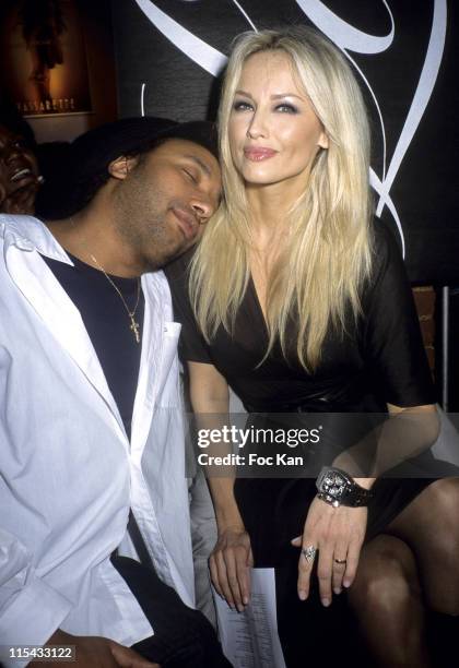 Doc Gyneco and Adriana Karembeu during Top Model France 2006 Election Party at Salons du Louvre in Paris, France.