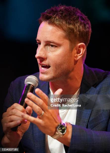 Justin Hartley participates in the 20th Century Fox Television and NBC Present "This Is Us" FYC Event at John Anson Ford Amphitheatre on June 06,...