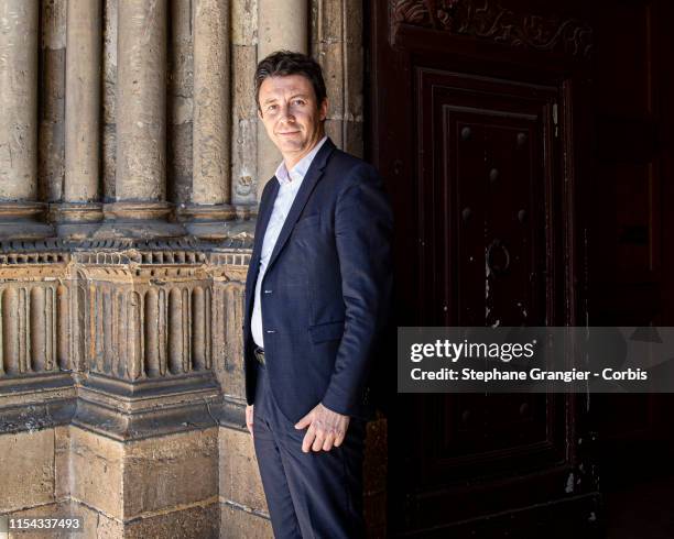 Paris FRANCE Politic, Benjamin Griveaux poses during a photo-shoot on May 15, 2019 in Paris, France.