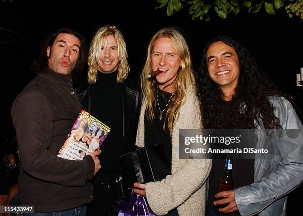 Alice in Chains with Duff Mc Kagen during Jerry Cantrell's Birthday Party in Los Angeles - March 18, 2006 at Private Residence in Los Angeles,...