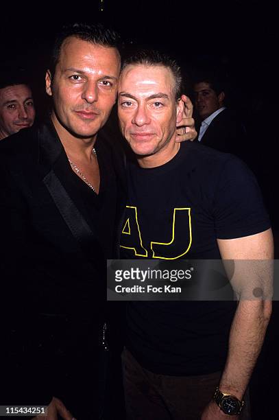 Jean Roch and Jean Claude Van Damme during Jean Claude Van Damme Sighting at the VIP Room in Paris - March 22, 2006 at VIP Room Club in Paris, France.