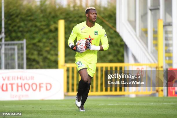 Loic Badiashile of Cercle Bruges during the pre-season friendly match between Cercle Bruges and Monaco on July 6, 2019 in Roulers, Belgium.