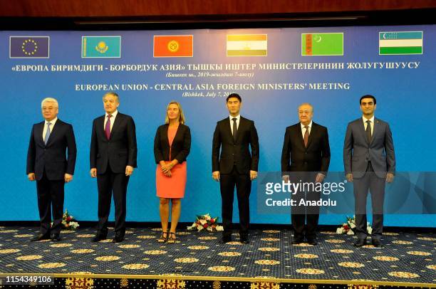 European Union High Representative for Foreign Affairs and Security Policy, Federica Mogherini , Minister of Foreign Affairs of Kyrgyzstan Chingiz...