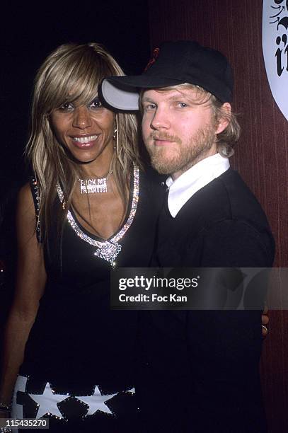 Cathy Guetta and Benoit Poher from The Kyo during Cathy Guetta's Jonhson Party - April 28, 2006 at Scala Club in Paris, France.