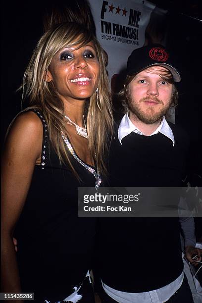 Cathy Guetta and Benoit Poher from the Kyo during Cathy Guetta's Jonhson Party - April 28, 2006 at Scala Club in Paris, France.