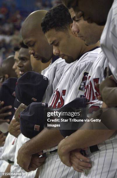 The "Remember the Heroes" ceremonies at the Hubert H. Humphrey Metrodome preceded Wednesday's Twins game against Detroit. The 35-minute ceremony...