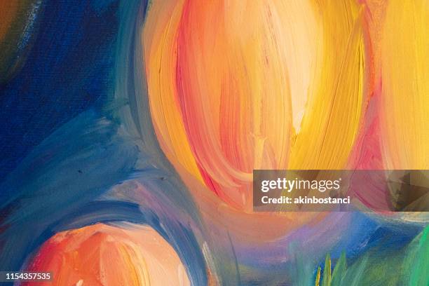 abstract painted colorful art background - action painting stock illustrations