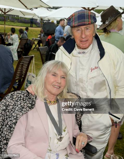 Sir Jackie Stewart and Helen Stewart attend Cartier Style Et Luxe at the Goodwood Festival Of Speed 2019 on July 7, 2019 in Chichester, England.