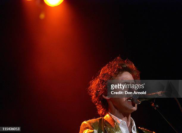 Australian musician Ben Lee performs on stage in concert in support of his latest album "Ripe" at The Metro Theatre on October 23, 2007 in Sydney,...