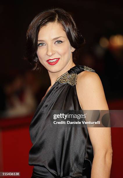 Myriam Catania attends a premiere for 'L'uomo Privato' during day 7 of the 2nd Rome Film Festival on October 24, 2007 in Rome, Italy.