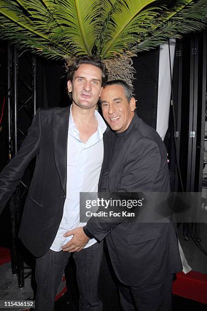 Frederic Beigbeder and Thierry Ardisson during 2006 Cannes Film Festival - Frederic Taddei's "La Party" Hosted by Canal Plus at VIP Room Palm Beach...