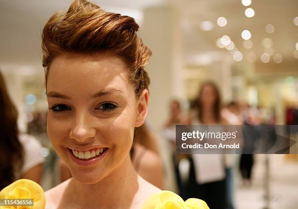 Hopeful model attends the Sydney casting for series 4 of "Australias Next Top Model" at David Jones on November 1, 2007 in Sydney, Australia.