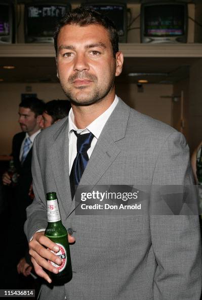 Mark Rudaj Sydney FC player Mark Rudan attends the Melbourne Cup party at Royal ...